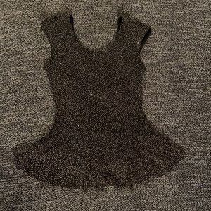 Black gold glitter shirt